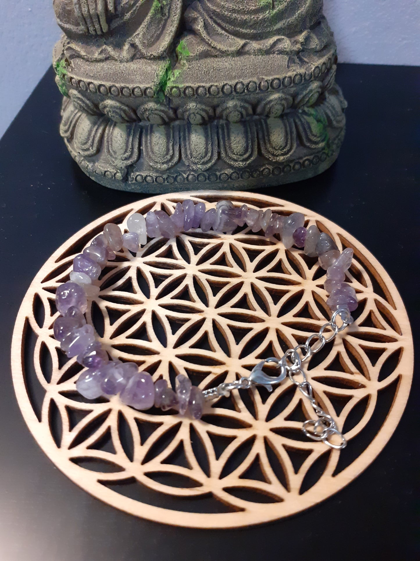 Bracelet en Pierres d'Améthyste