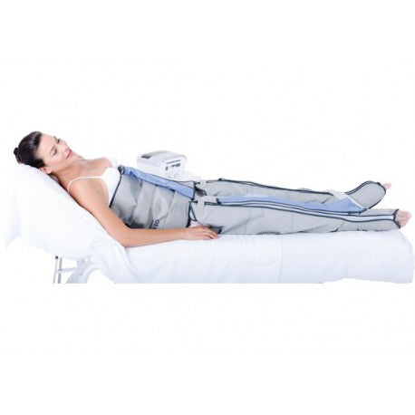 Séance de Préssothérapie drainage lymphatique, circulation du sang, jambes légères