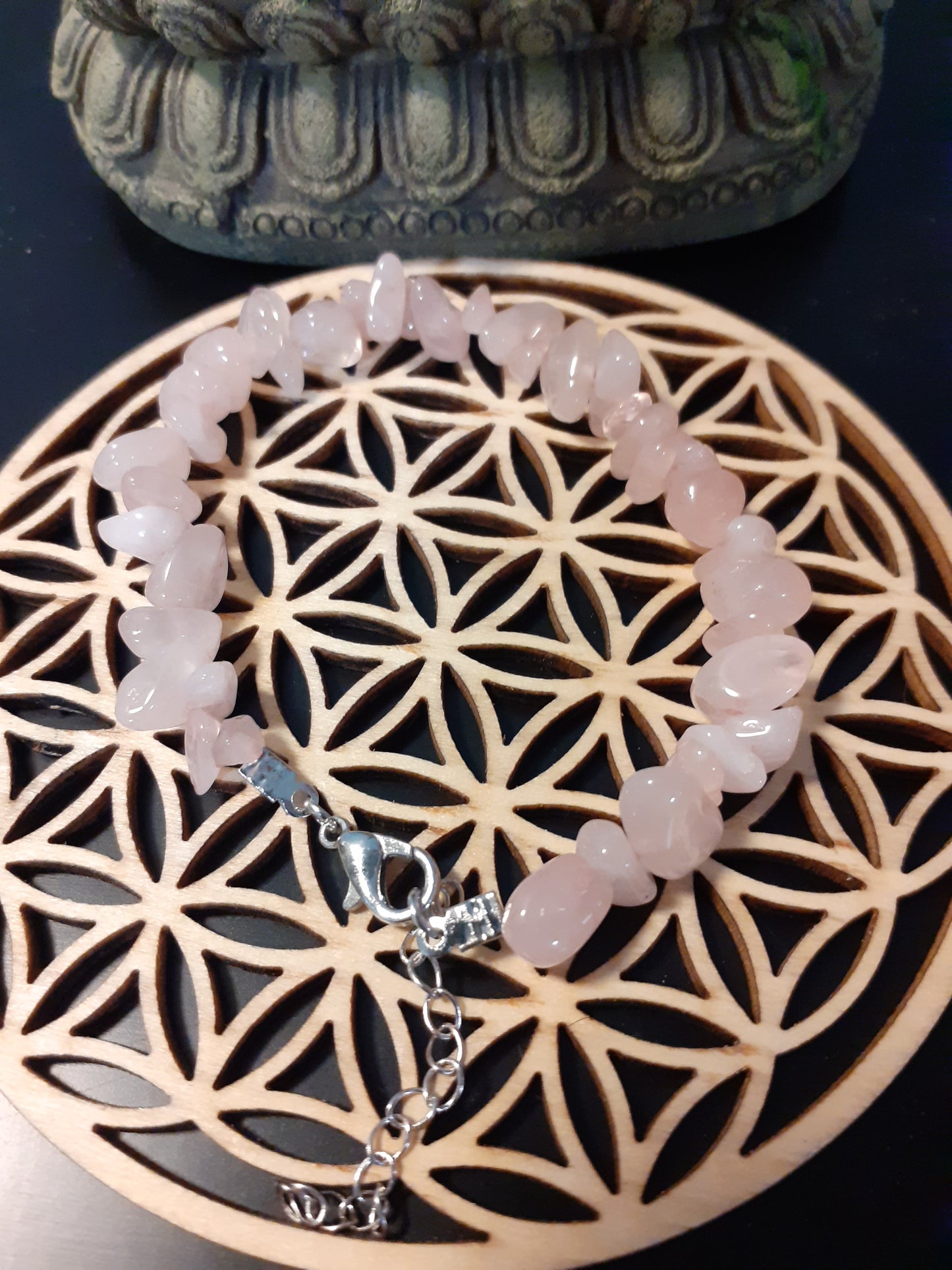 Bracelet Pierres de Quartz Rose
